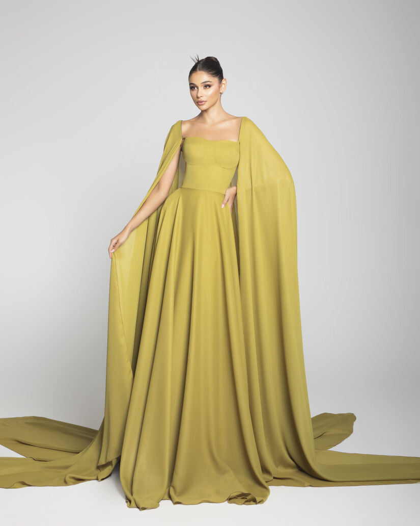 Hanadi Abboud Yellow Dress