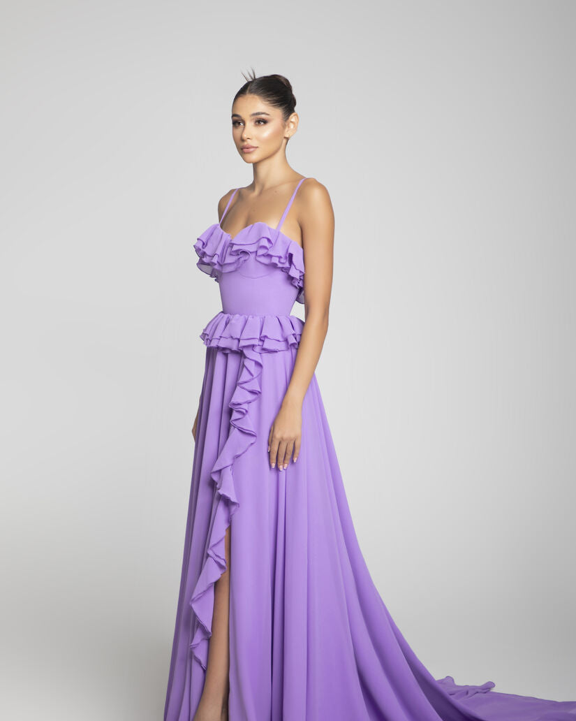 Hanadi Abboud Purple Dress