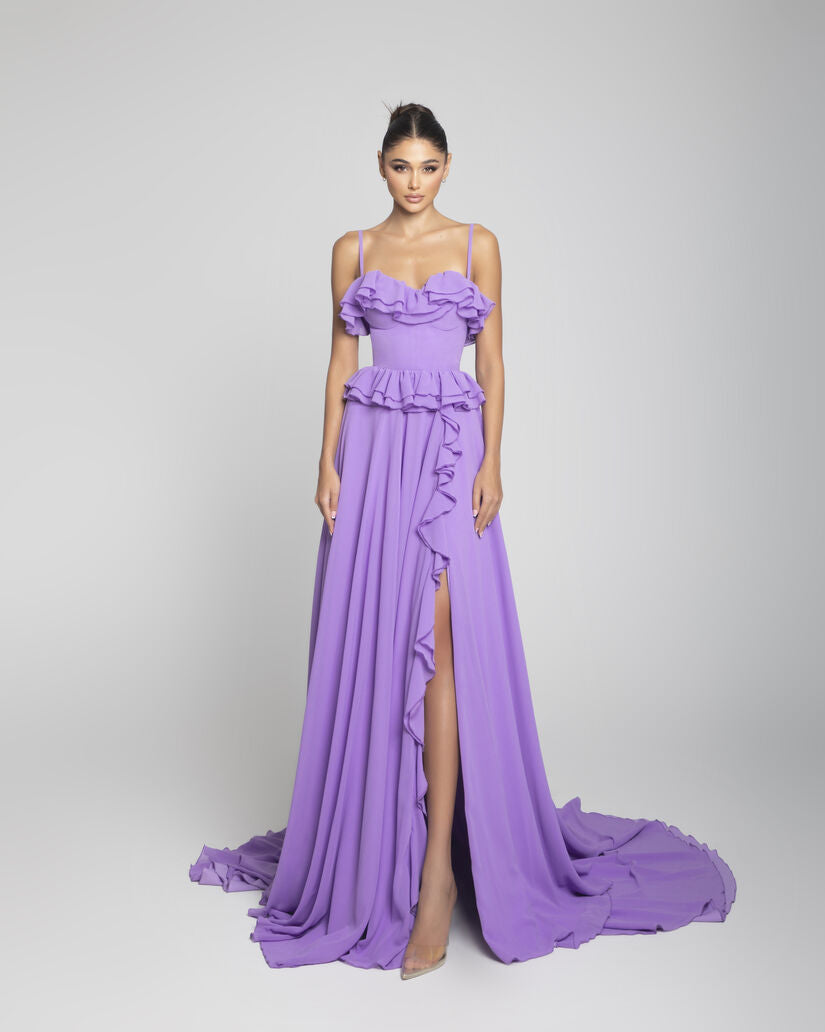 Hanadi Abboud Purple Dress