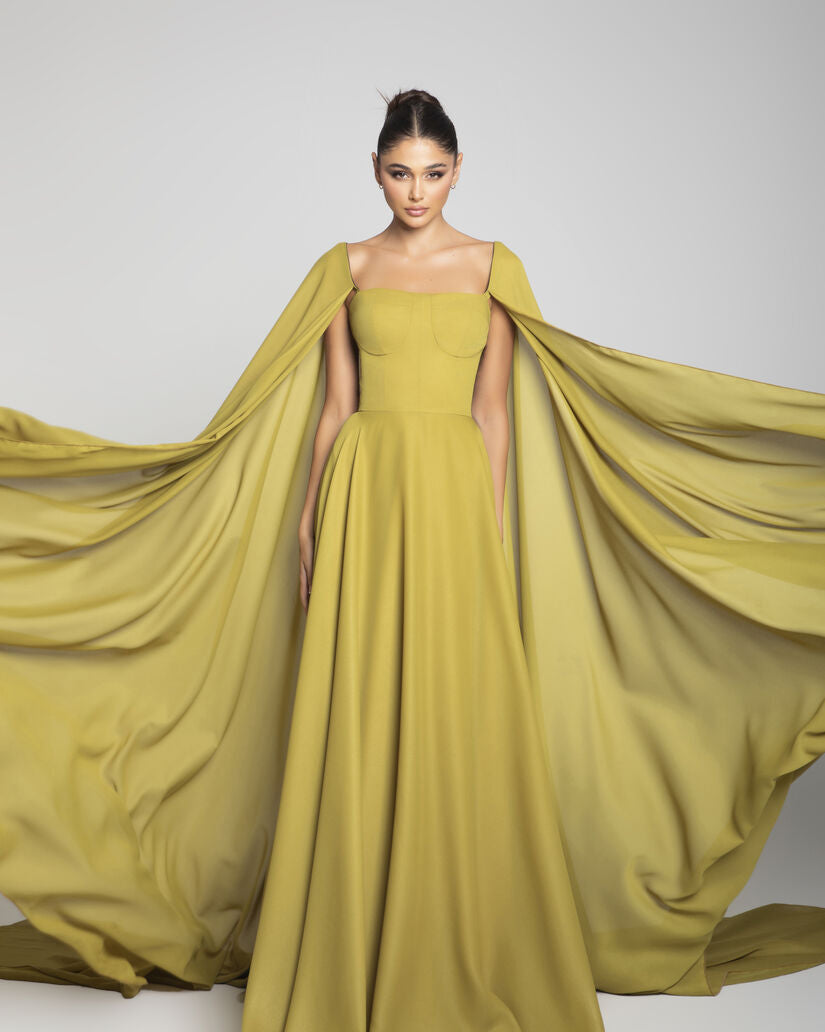 Hanadi Abboud Yellow Dress